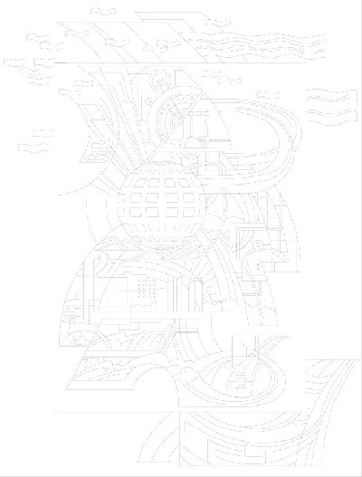 科技創(chuàng)新浮雕雕塑原創(chuàng)手繪設(shè)計稿