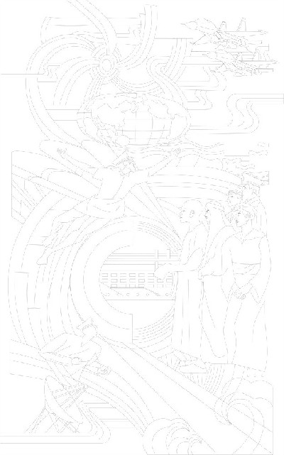 科技創(chuàng)新浮雕雕塑原創(chuàng)手繪設(shè)計(jì)稿