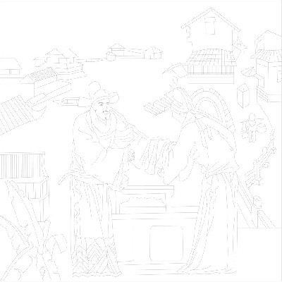 人文歷史浮雕雕塑原創(chuàng)手繪設(shè)計稿