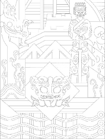 人文歷史浮雕雕塑原創(chuàng)手繪設計稿