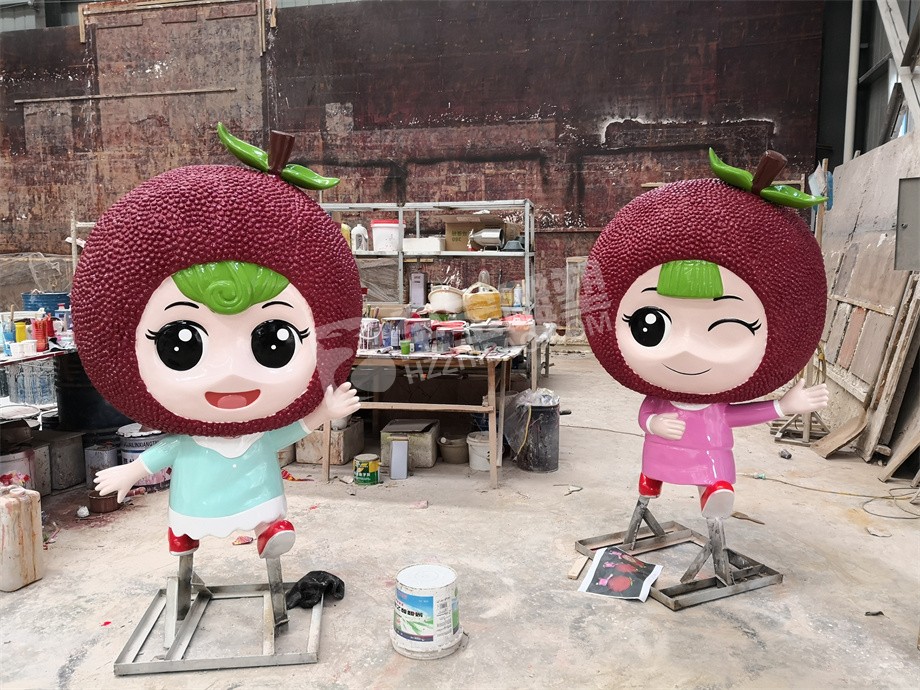 杭州蕭山杜家村楊梅寶寶玻璃鋼卡通形象定制
