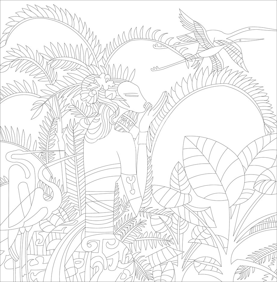 民族團結浮雕雕塑原創(chuàng)手繪設計稿